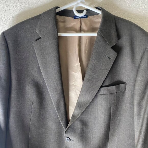 Ralph Lauren Wool Blazer Mens 46R Gray Woolrich Sports Coat Suit Jacket - Picture 4 of 16